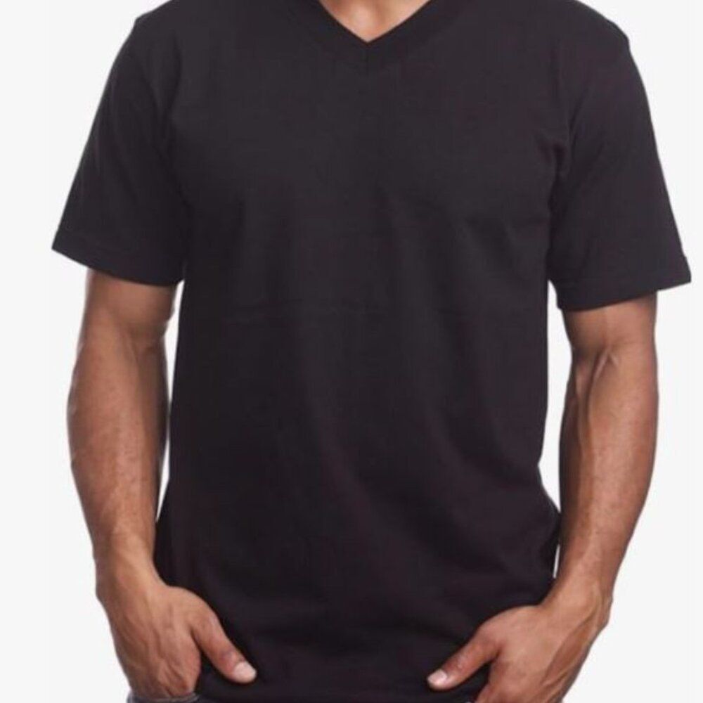Black Color V-Neck T-Shirt